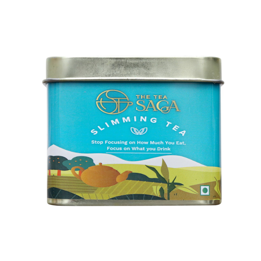 The Tea Saga Slimming Tea | Herbal Tea That Suppresses Your Appetite, Burn Calories, Shed Unhealthy Weight | Select Tin