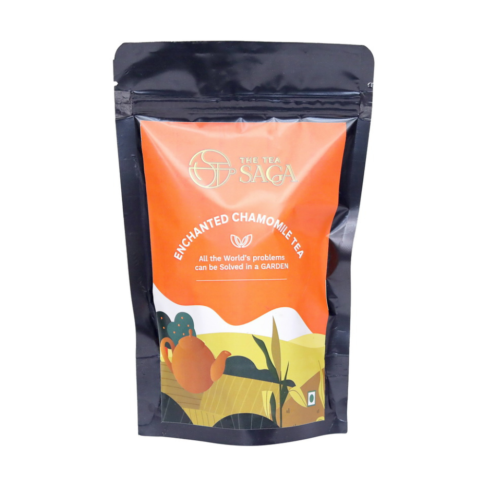 The Tea Saga Enchanted Chamomile Tea | Green Tea That Helps With Sleep & Relaxation, Boosts Stamina | Select Pouch