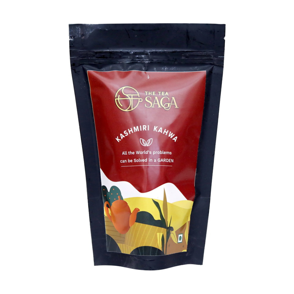 The Tea Saga Kashmiri Kahwa | Green Tea That Works as a Best Remedy for Common Cold | Select Pouch