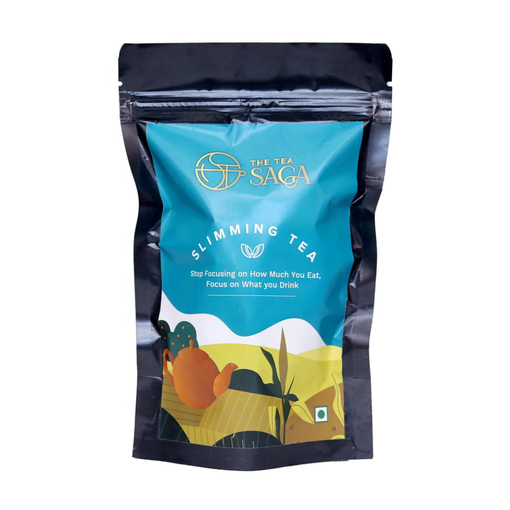 The Tea Saga Slimming Tea | Herbal Tea That Suppresses Your Appetite, Burn Calories, Shed Unhealthy Weight | Select Pouch