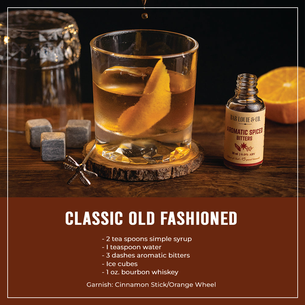 Bab Louie Aromatic Spiced Bitters | India's First Non Alcoholic Craft Bitters | Distinct Aromatic Notes | Old Fashioned, Dutchess, Gin and Tonic based Cocktails | 30ml