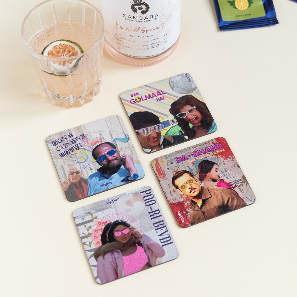 Sippin' Bollywood Coasters