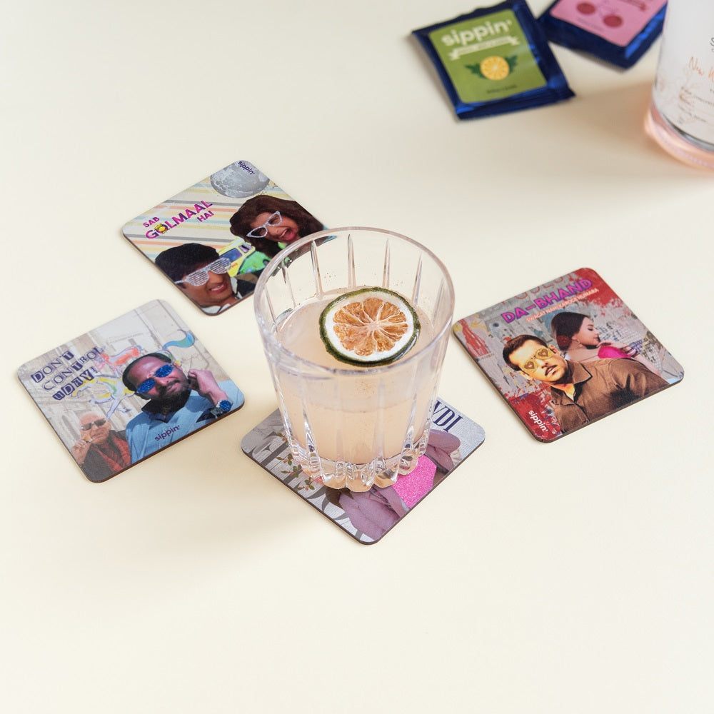 Sippin' Bollywood Coasters
