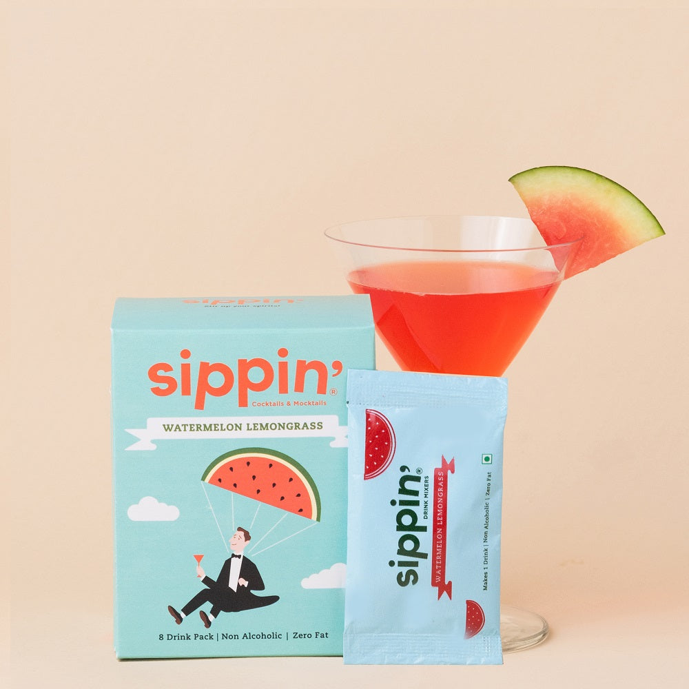 Sippin' Watermelon Lemongrass Drink Mixers | Pack of 8