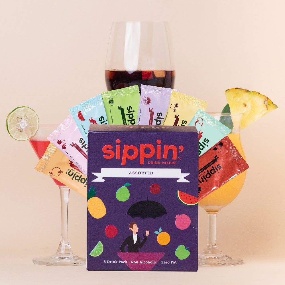 Sippin' Assorted instant Drink Mixers | Pack of 8