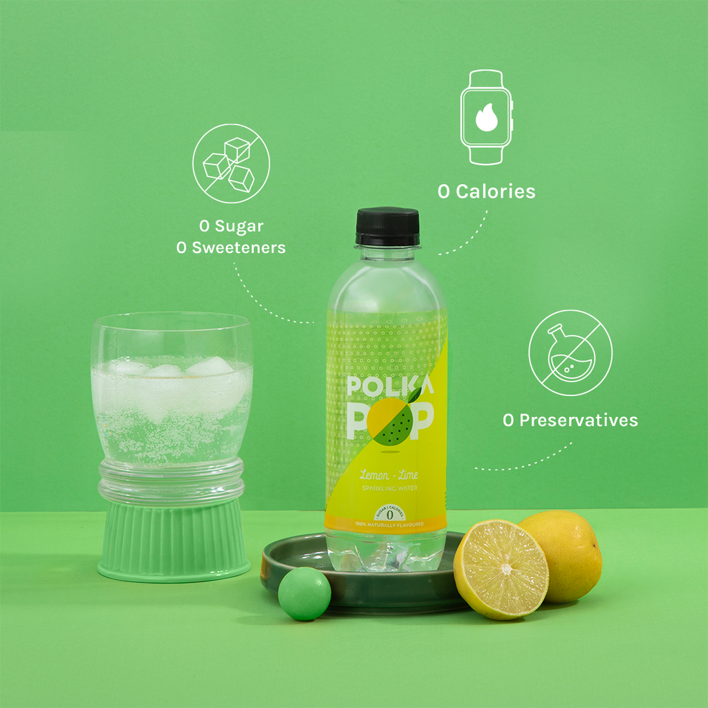 Polka Pop Lemon-Lime Sparkling Water