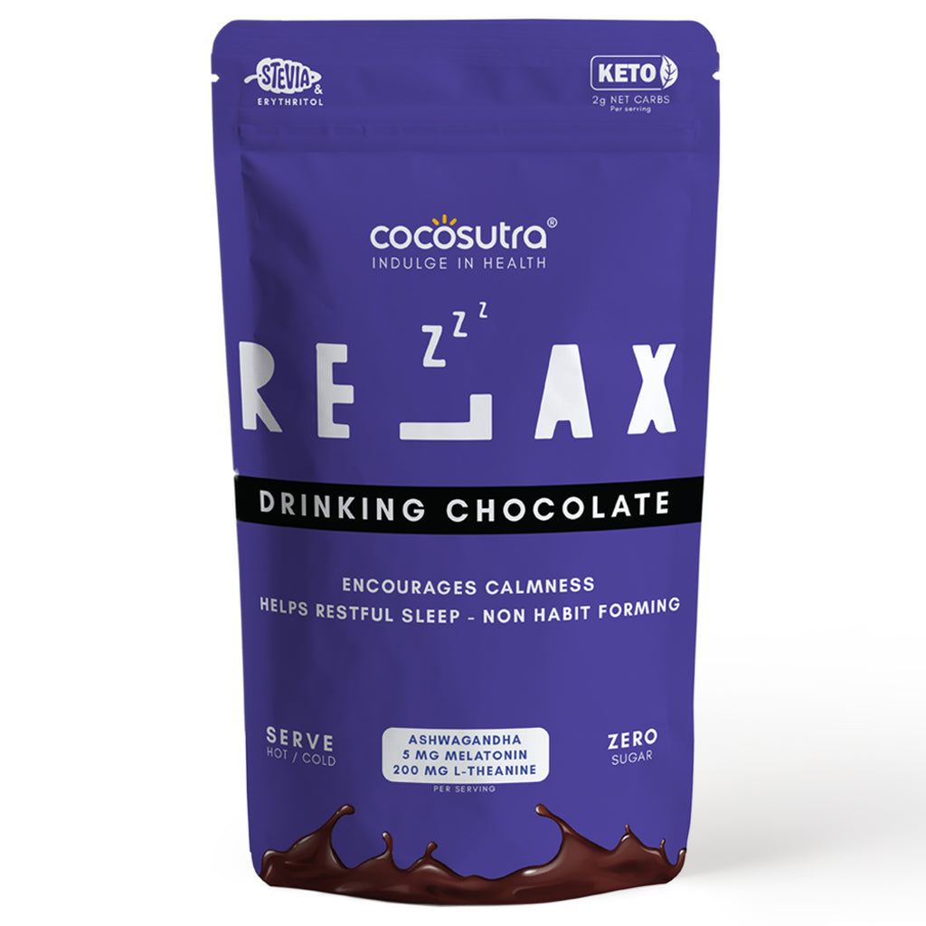 Cocosutra - RELAX - Sugar Free Drinking Chocolate Mix | 200 gm