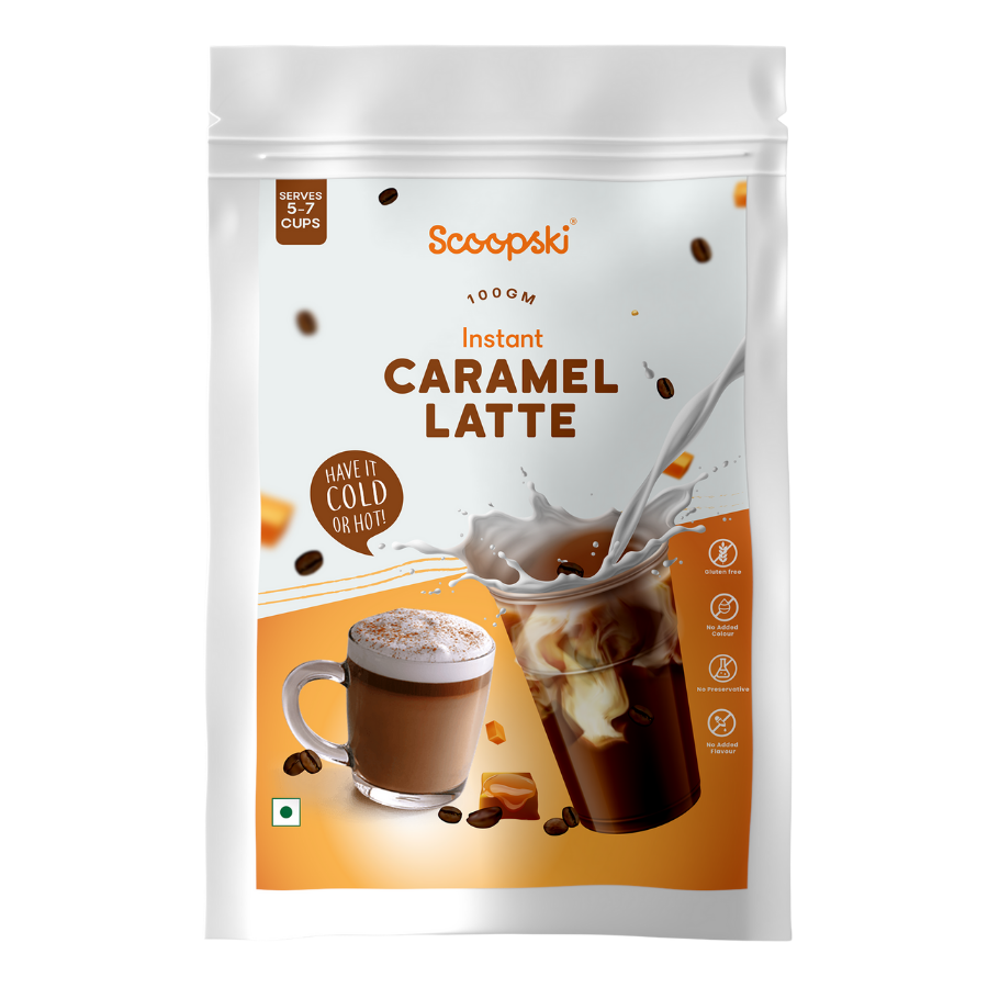 Scoopski Instant Caramel Latte | 250gm