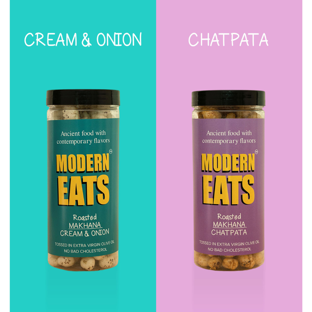 Modern Eats Flavored Makhana Crem & Onion and Chatpata
