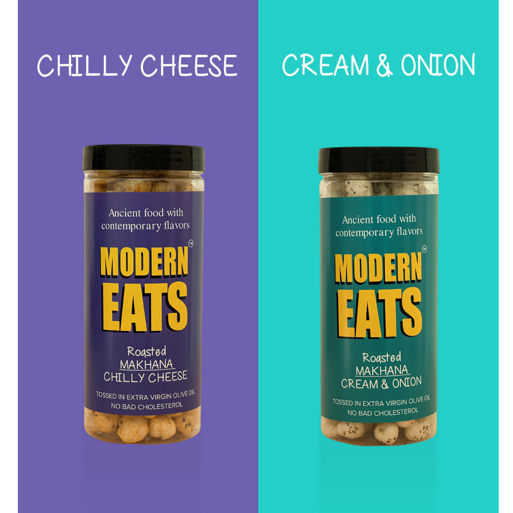 Modern Eats Flavored Makhana Chilly Cheese and Cream & Onion