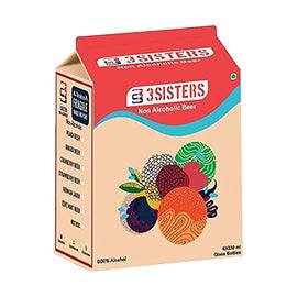 3 Sisters Non Alcoholic Peach Beer | Pack of 6 - DrinksDeli India