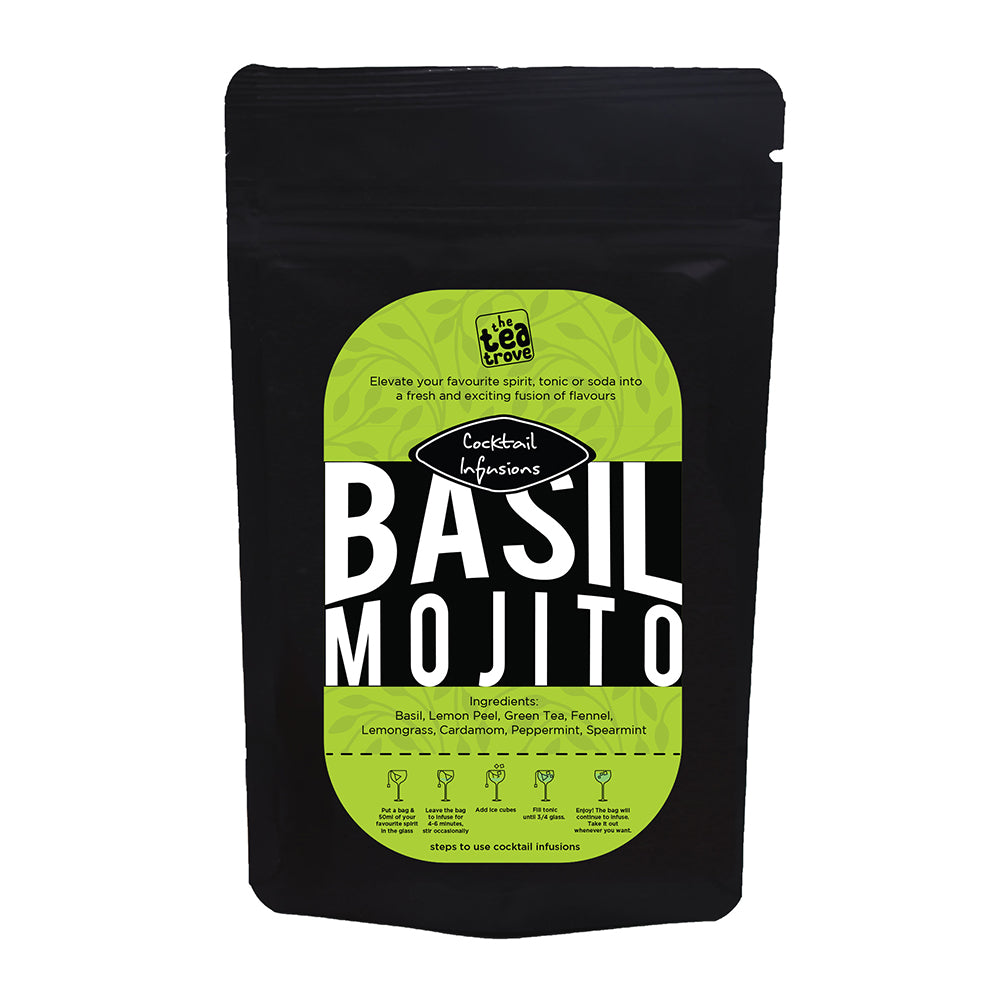 The Tea Trove Basil Mojito |Cocktail Infusions | 10 Tea Bags Teatrove
