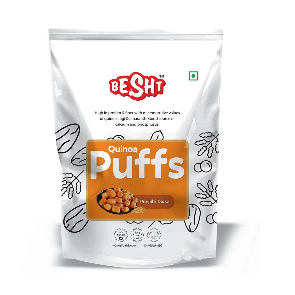 Besht Quinoa Puffs Punjabi Tadka | Pack of 9 - DrinksDeli India