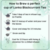 Radhikas Fine Teas Rejuvenating Lanka Blackcurrant Tea