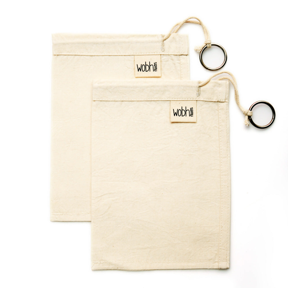 Wobh Filters | Reusable Cold-Brew Coffee Bags | Pack of 2 Wobh Coffee