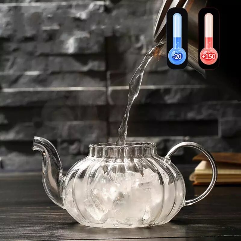 Radhikas Fine Teas Exquisite Victorian Glass Kettle With Infuser