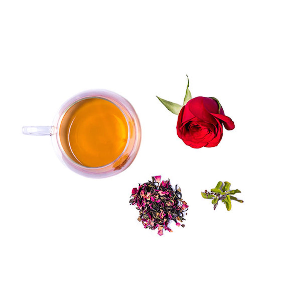 The Tea Shelf Rose Tulsi Green Tea| Select Pack The Tea Shelf