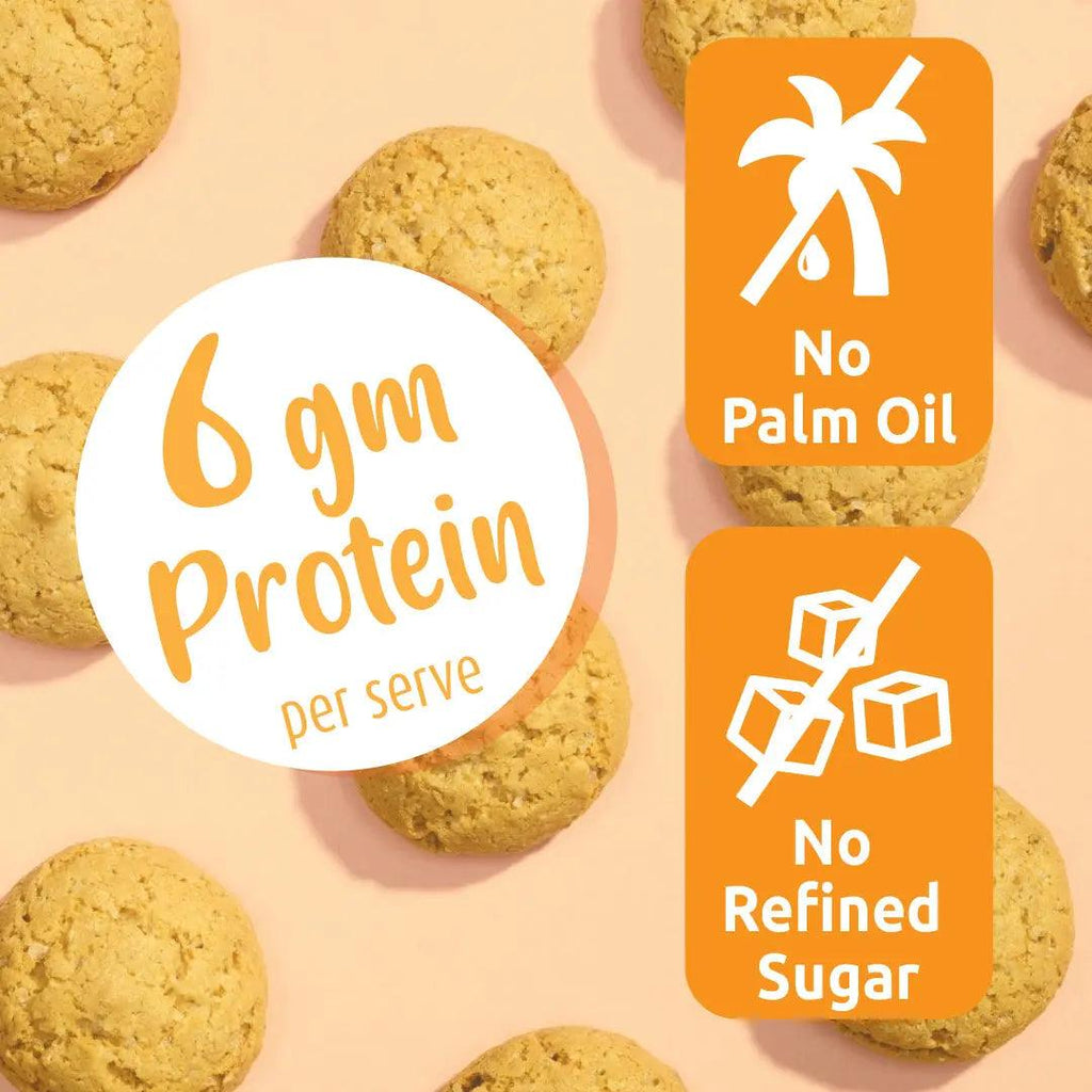 Gladful Butter Garlic Protein Mini Cookies Biscuit  | Select Pack - DrinksDeli India