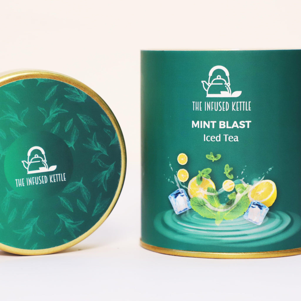 Infused Kettle Iced Mint Blast Green Tea | 50gm - DrinksDeli India