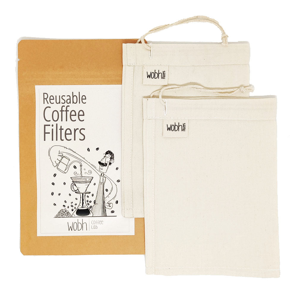 Wobh Filters | Reusable Cold-Brew Coffee Bags | Pack of 2 Wobh Coffee