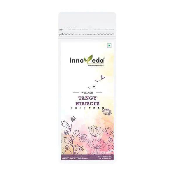 Innoveda Herb Tangy Hibiscus Tea | 50g - DrinksDeli India