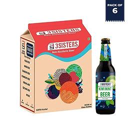 3 Sisters Non Alcoholic Kiwi Mint Beer | Pack of 6 - DrinksDeli India
