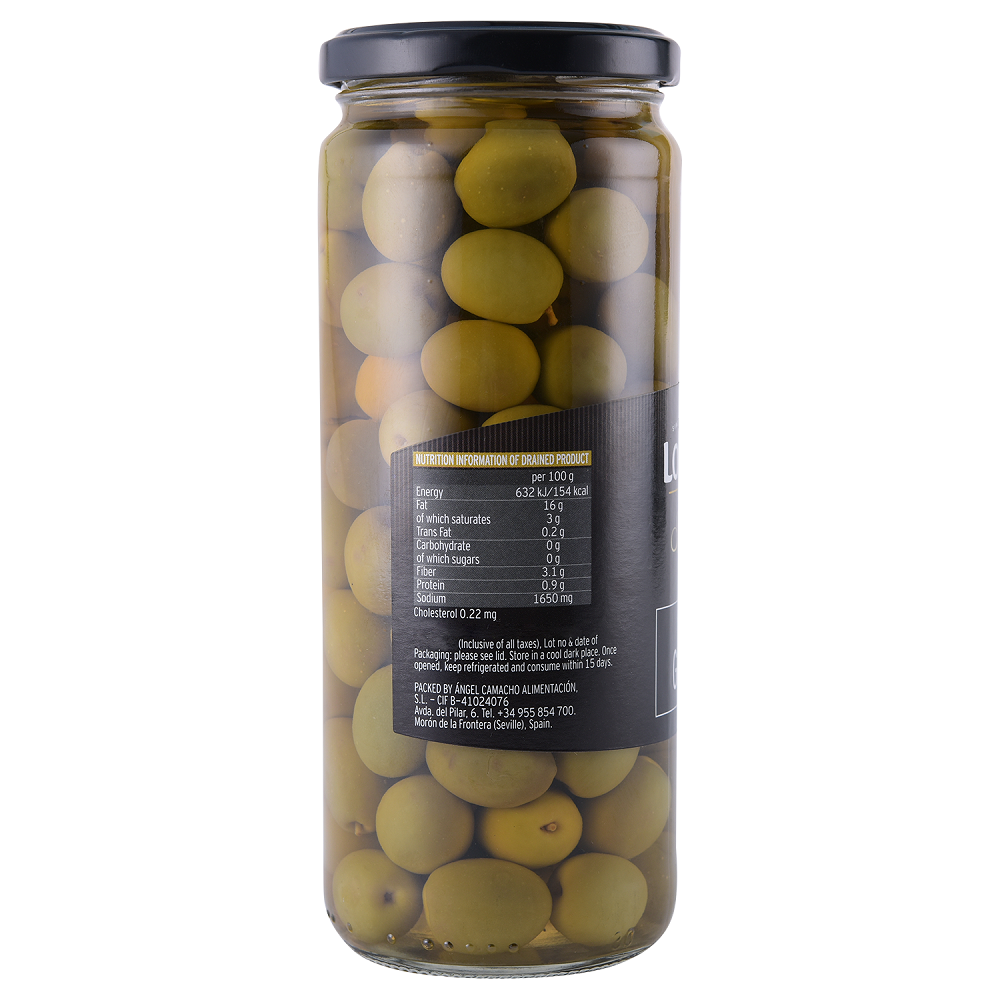 Loreto Whole  Green Olives | 450g