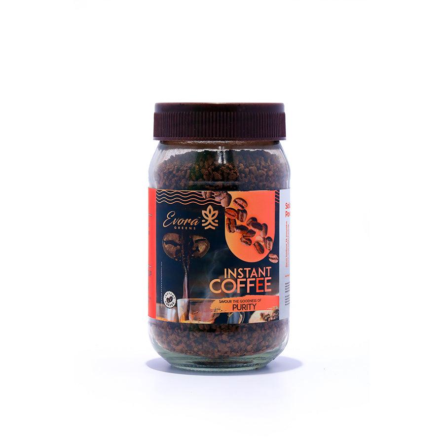 Evora Greens Instant Pure Coffee | 100gm - DrinksDeli India