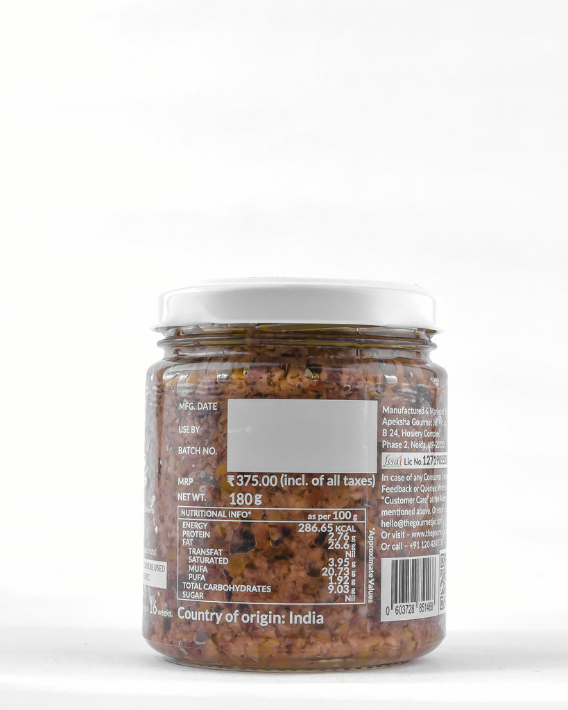 The Gourmet Jar Olive Tapenade | With Kalamata Olives | 180gms TGJ
