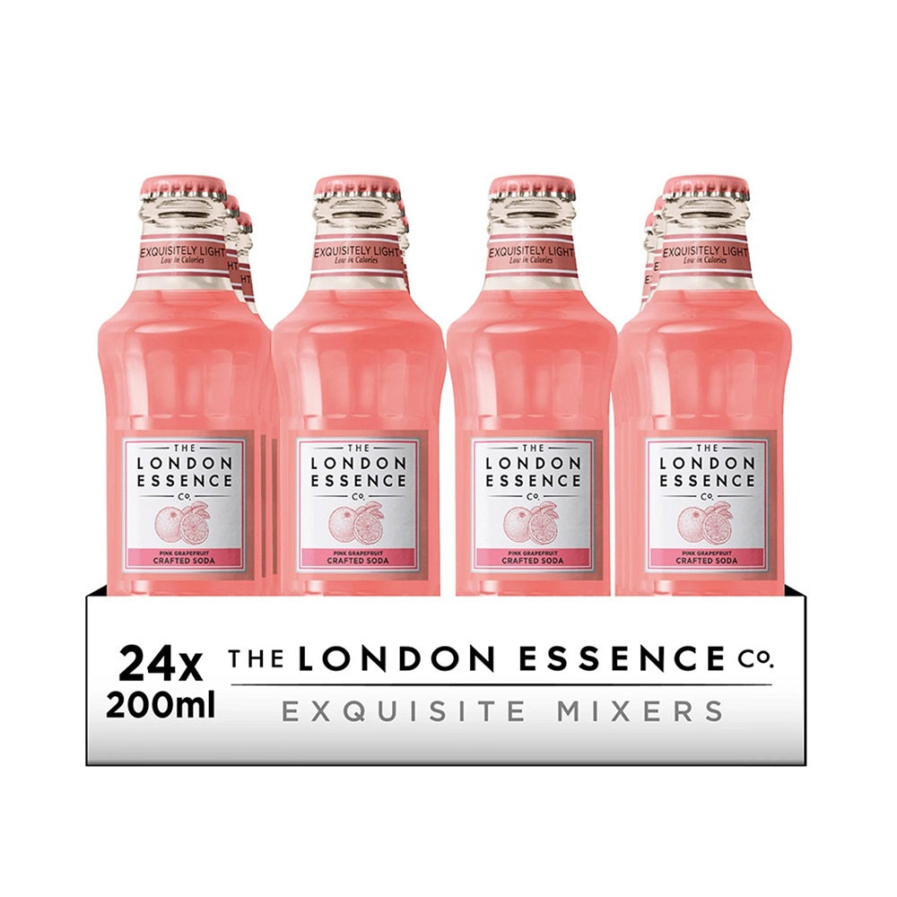 London Essence Pink Grapefruit Soda Water | Pack of 24