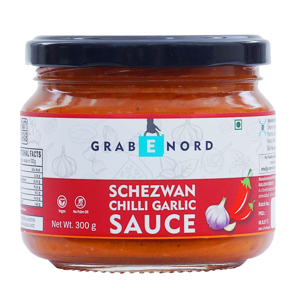 Grabenord Schezwan Chilli Garlic Sauce | Pack of 2 - DrinksDeli India