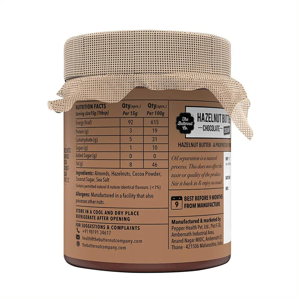 The Butternut Co. Chocolate Hazelnut Spread | Creamy | Select Pack Butternut Mou
