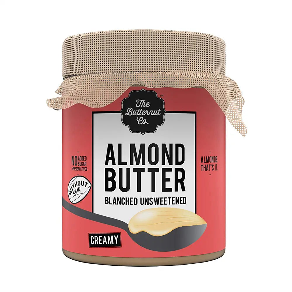 The Butternut Co.Blanched Unsweetened Almond Butter |Creamy | 200g Butternut Mou