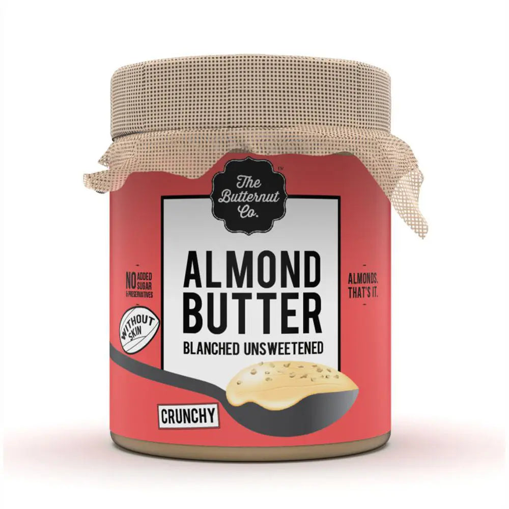 The Butternut Co.Blanched Unsweetened Almond Butter |Crunchy | 200g Butternut Mou