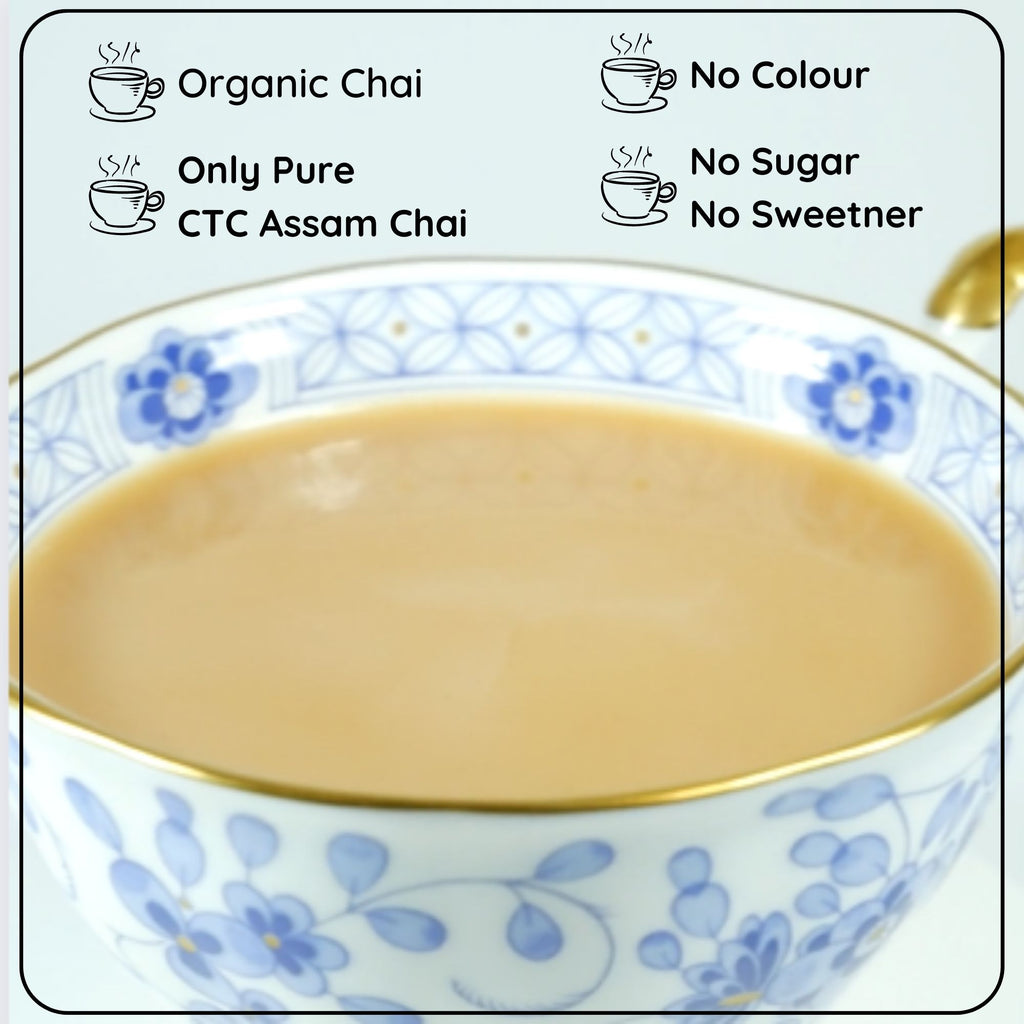 Radhikas Fine Teas DETOX Turmeric Tulsi Liqourice Chai | Certified Organic |  Assam CTC Chai | Cold & Hot Brew | 100 gm