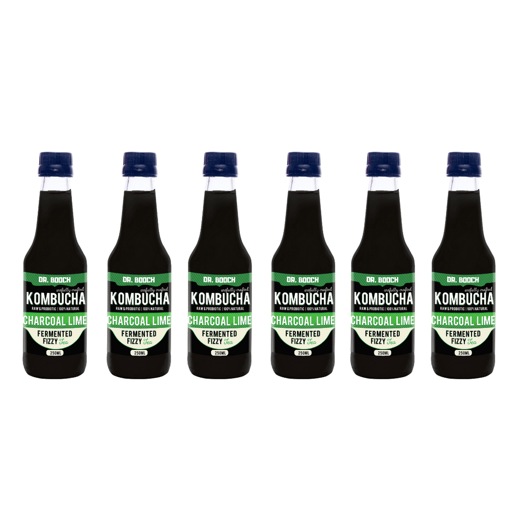 Dr. Booch's Charcoal Lime Kombucha | Pack of 6 - DrinksDeli India