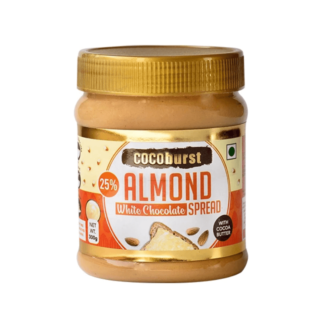 Cocoburst Almond White Chocolate Spread | 300gms - DrinksDeli India