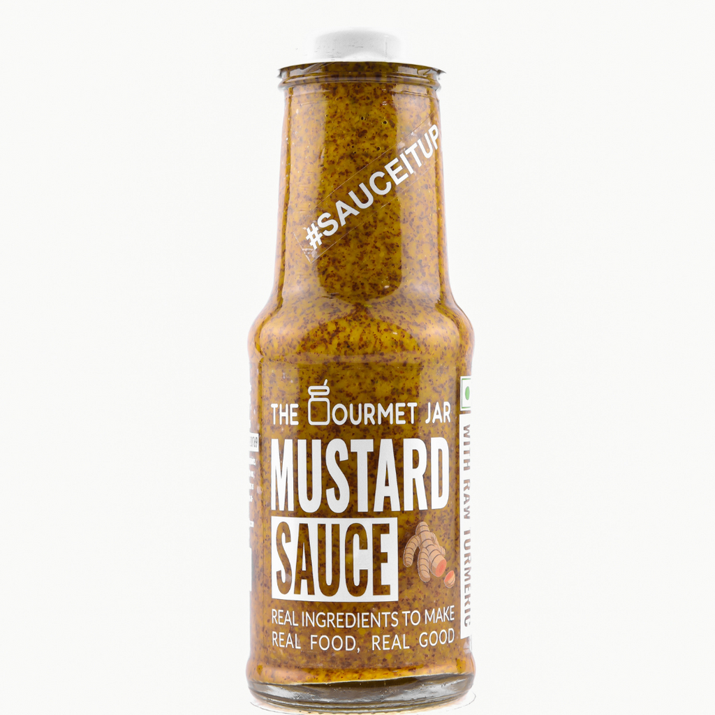 The Gourmet Jar Mustard Sauce| With Raw Turmeric |  225g TGJ