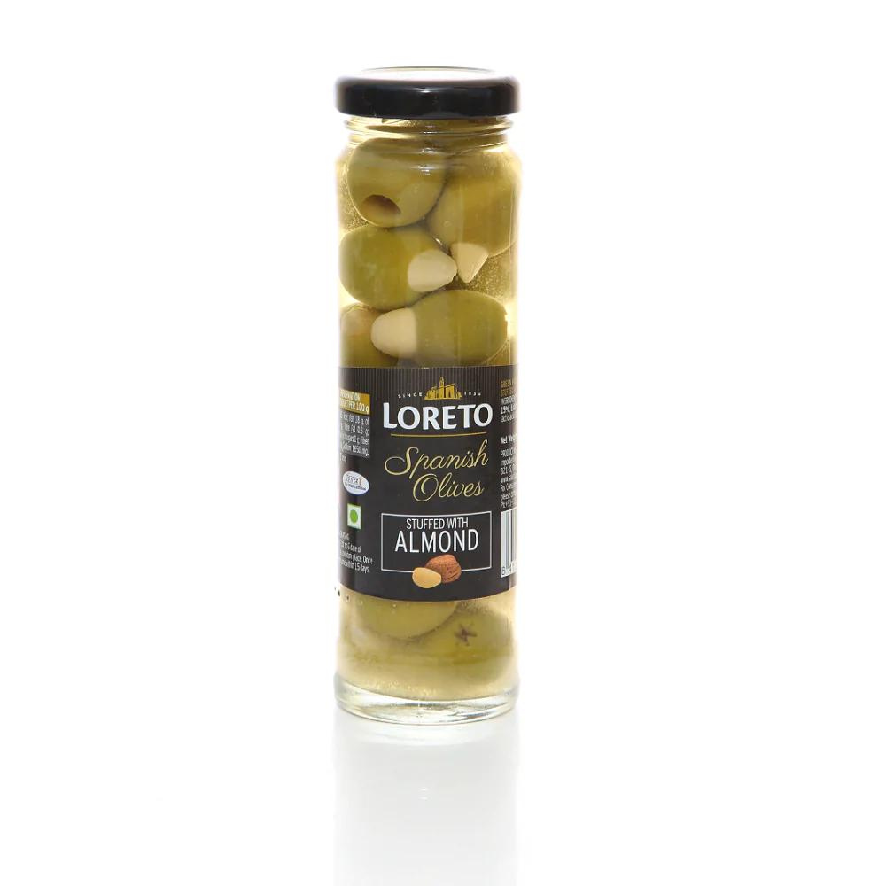 Loreto Whole Almond Stuffed Manzanilla Olives | 142g