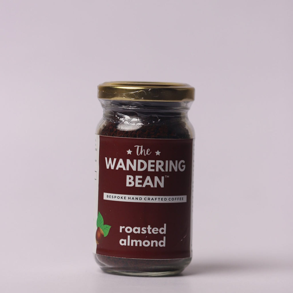 The Wandering Bean Instant Coffee Powder with Roasted Almond | 60gm