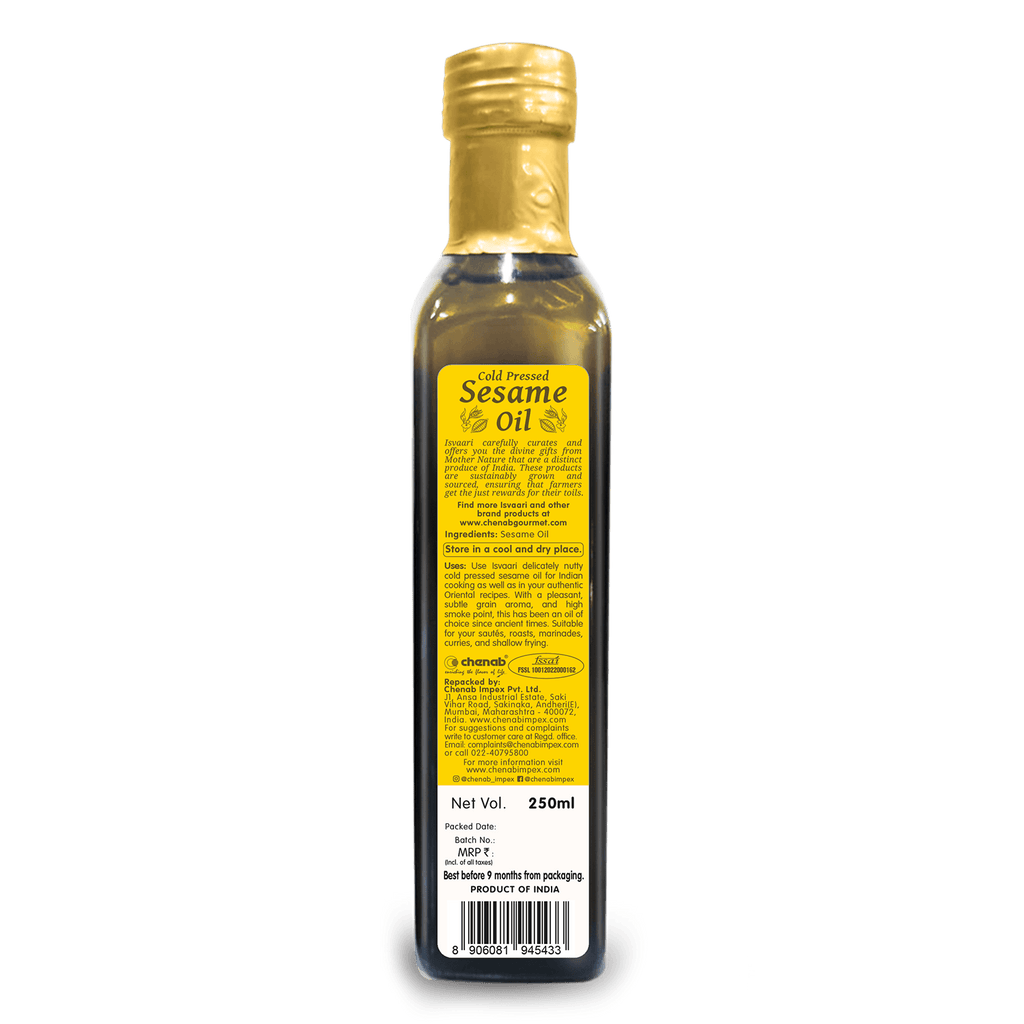 Isvaari Sesame Seed Oil | 250ml Chenab Impex