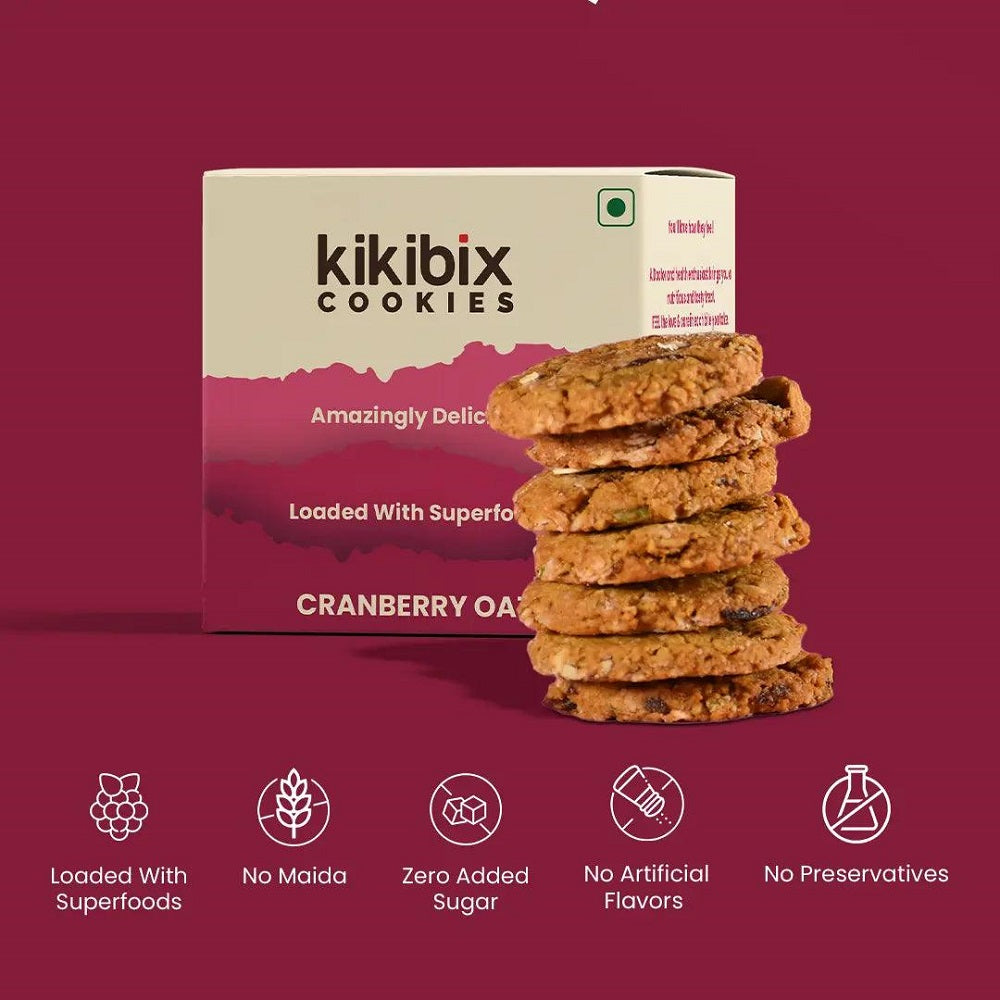 Kikibix Cranberry Oats Cookies | 300gm