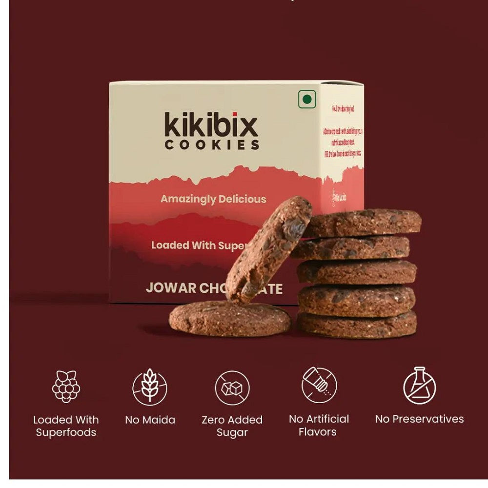 Kikibix Jowar Chocolate Cookies | 300gm