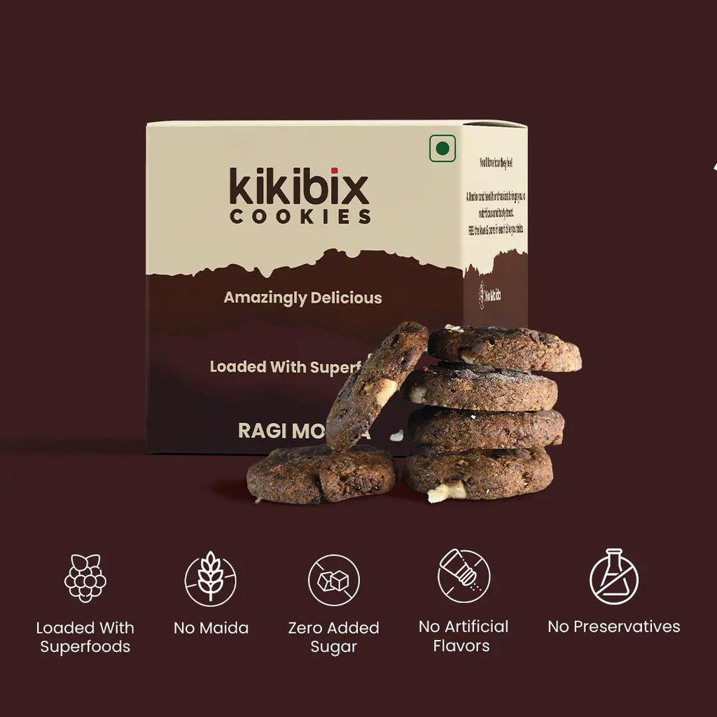 Kikibix Ragi Mocha Cookies | 430gm Kikibix
