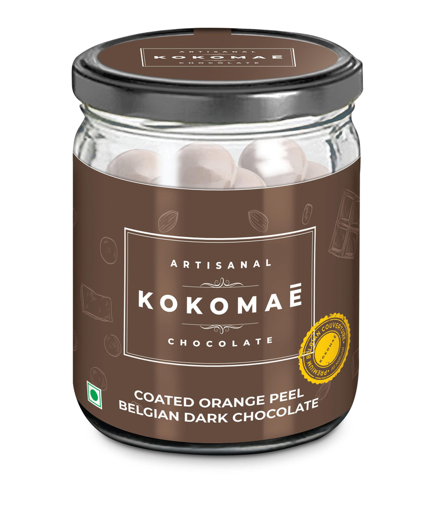 Kokomaē Orange Peel Coated in Dark Chocolate - DrinksDeli India