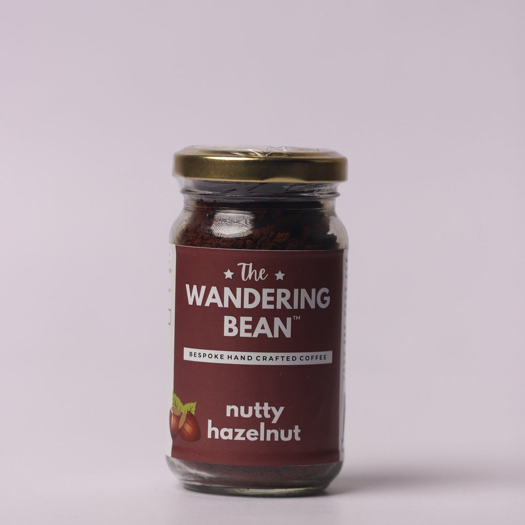 The Wandering Bean Instant Coffee Powder with Nutty Hazelnut | 60gm