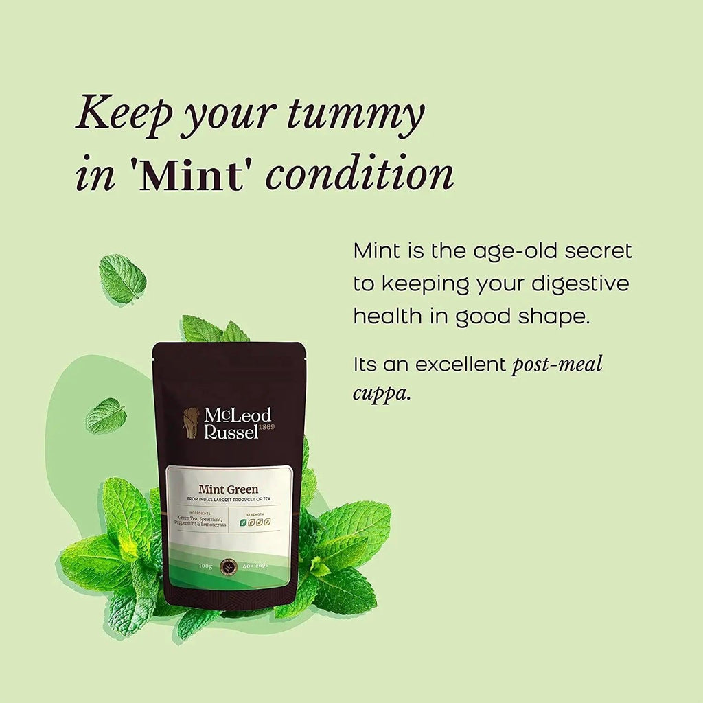 McLeod Russel 1869 Mint Green Tea | Select Pack - DrinksDeli India