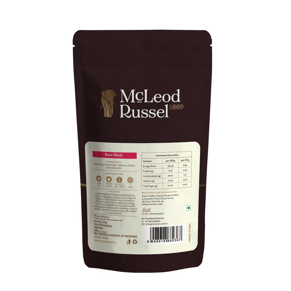 McLeod Russel 1869 Rose Black | 100g - DrinksDeli India