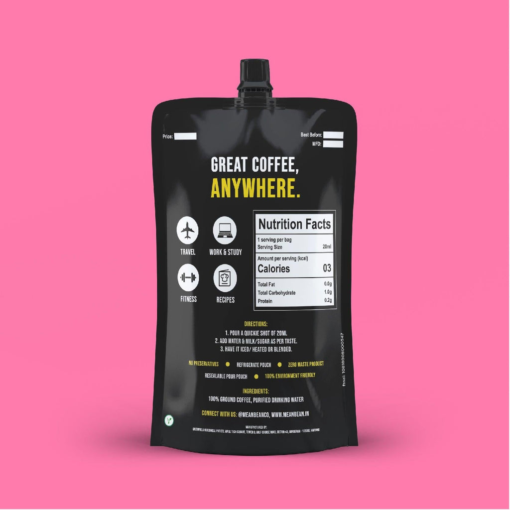 Mean Bean Coffee Quickie Vanilla | Select Pack - DrinksDeli India