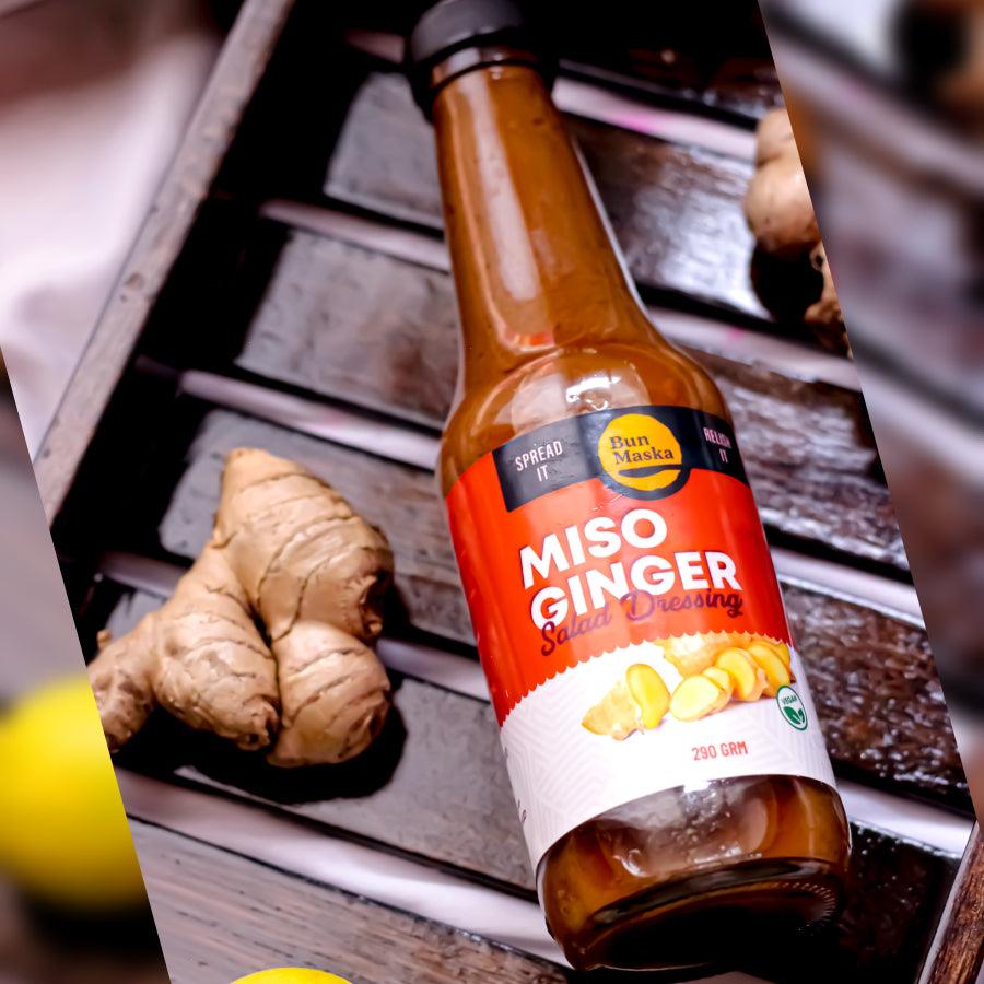 Bun Maska Miso Ginger Salad Dressing | 290g - DrinksDeli India